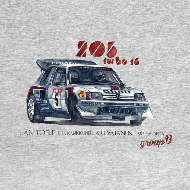 RALLY GROUP B: Peugeot 205 turbo 16 by dareba